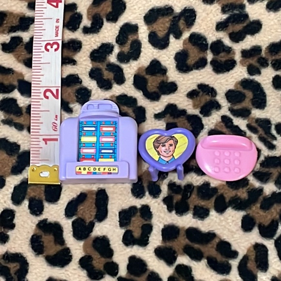 BARBIE 💕 Ken Doll Accessories Vintage 80s 90s Heart Picture Frame Jukebox Mini - Picture 7 of 16